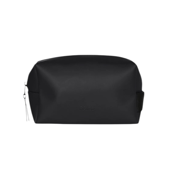RAINS Black Dome-Shaped Toiletry Bag with Zippered Closure - Picture 4 of 4